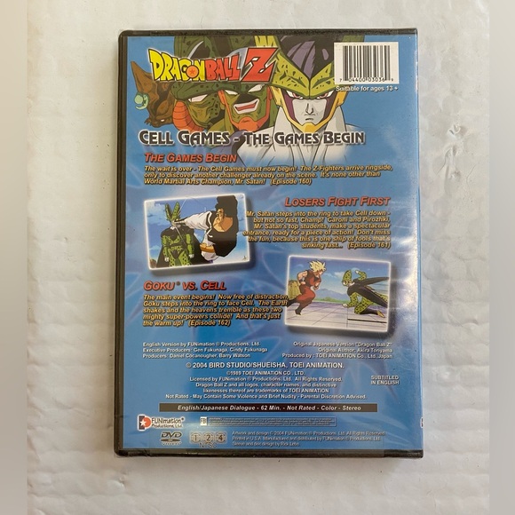NEW Dragon Ball Z Cell Games - The Games Begin DVD - Picture 2 of 2
